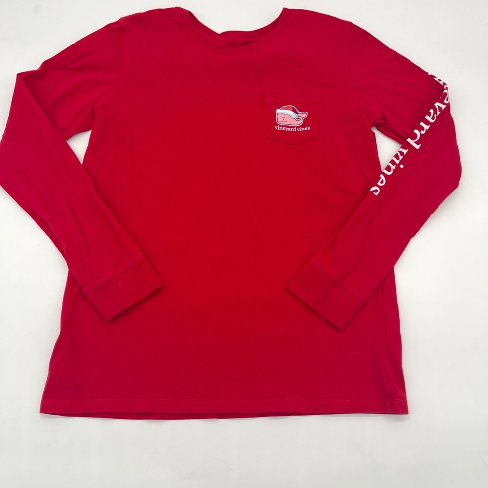 Vineyard Vines Red Long Sleeve Christmas Shirt